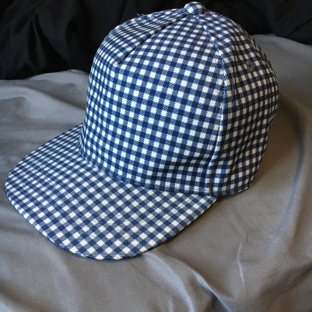 Pharrell x Uniqlo gingham cap NWOT